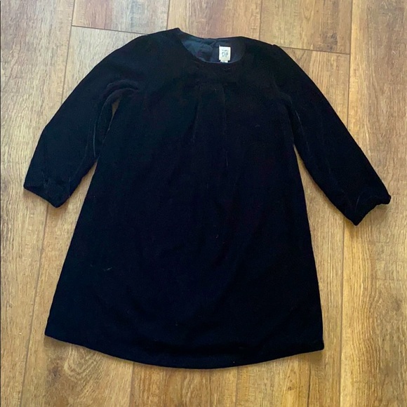 Velvet baby doll dress
